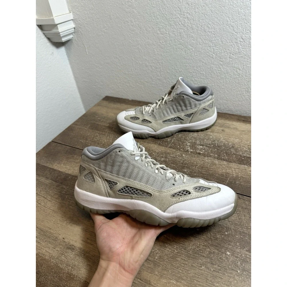 Air Jordan 11 Retro Low IE Light Orewood Brown‎ White 919712-102 Size 11 Shoes